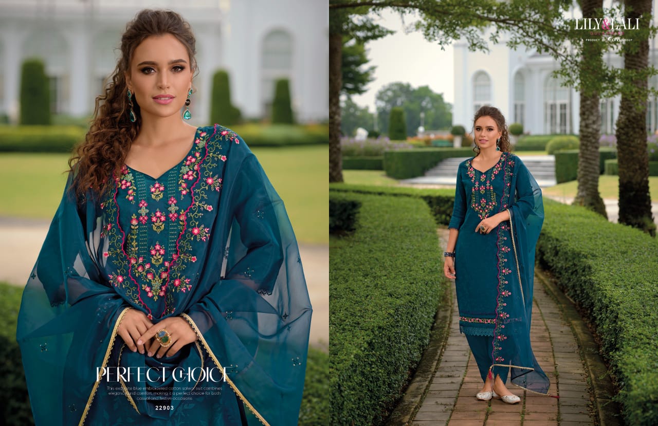 Miraan 3 By Lily Lali Jacquard Viscose Silk Readymade Suits Wholesale Price In Surat
